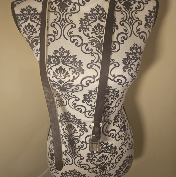 Rare Vintage Coach White Polished Calfskin Logo Buckle Belt –Italy –Size Large - Picture 7 of 12